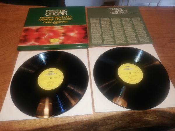 Frederic Chopin Klavierkonzerte nr.1 & 2 Krakowiak/2 Polonaisen Stefan Askenase 2LP Box Deutsche Pressung NM/NM